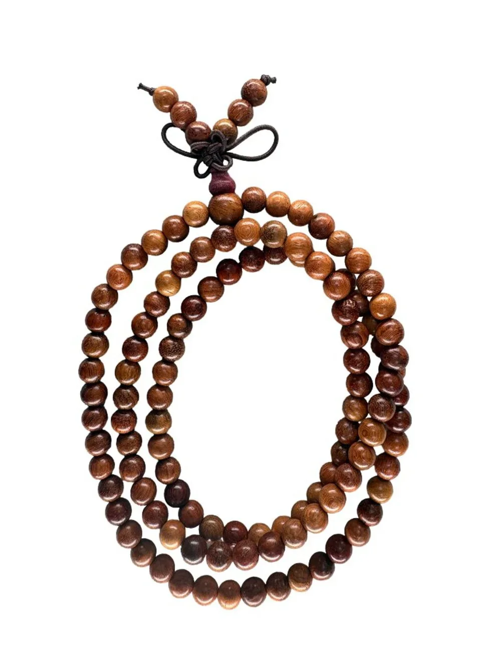 Burmese Padauk Wood Mala Prayer Beads 6mm 108 Beads Necklace Bracelet 12.9g